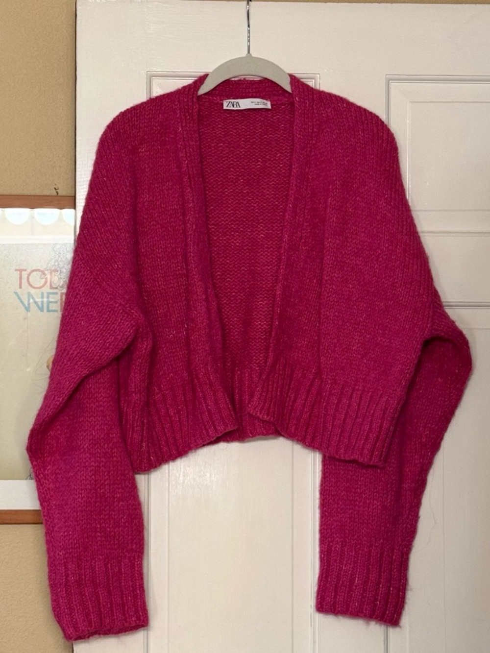 ZARA open knit shrug cardigan